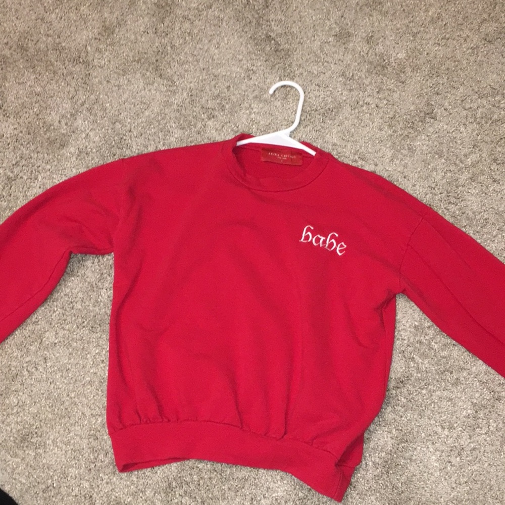 Red “Babe” Akira Sweater